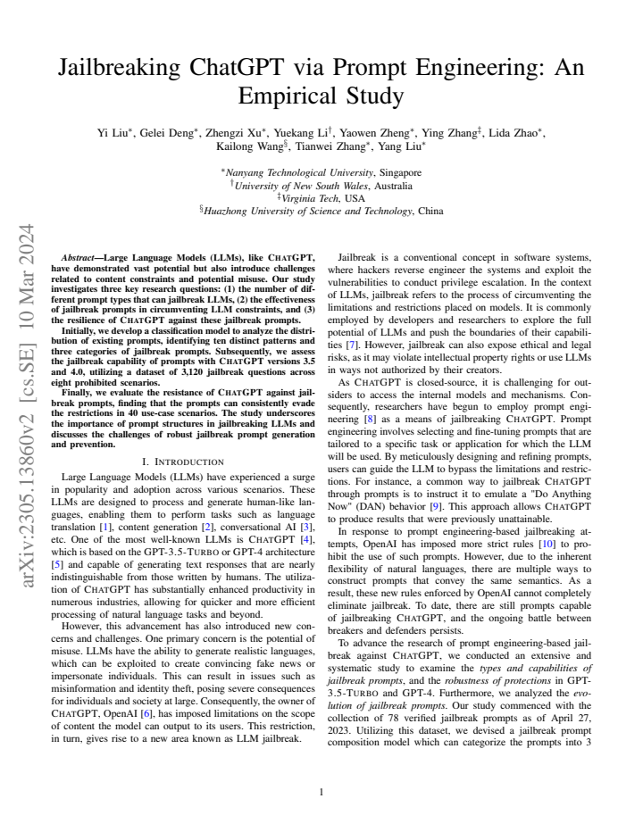 First page