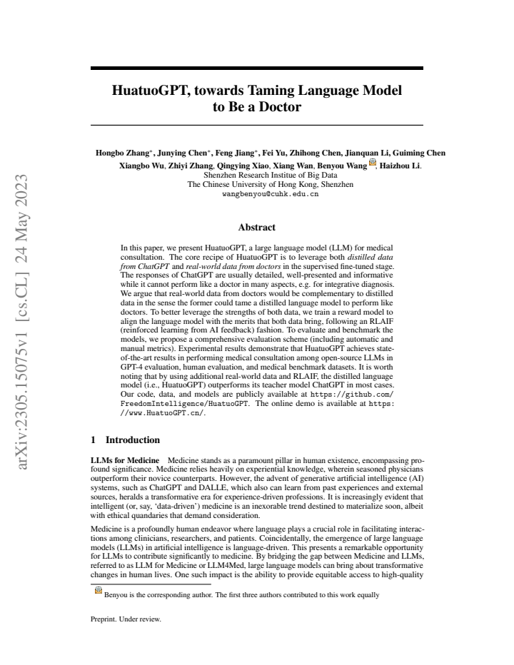 First page