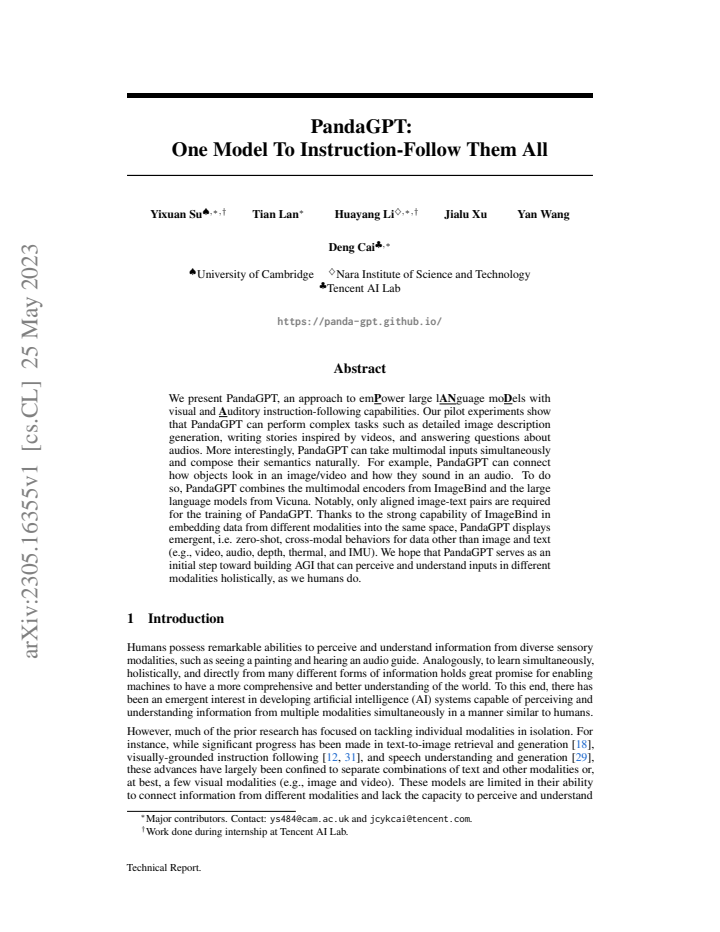 First page