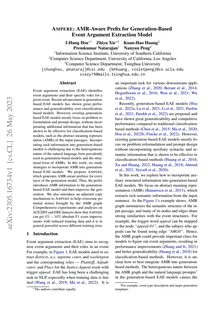 First page