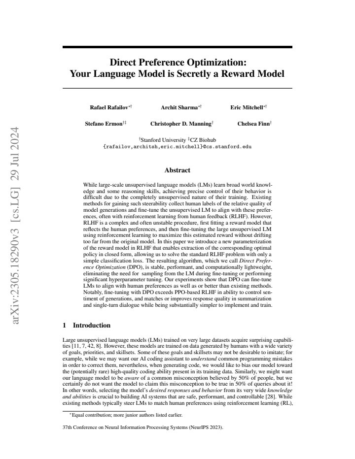 First page