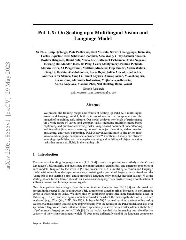 First page