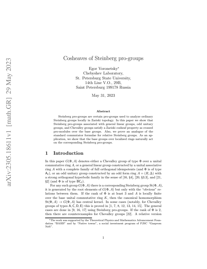 First page