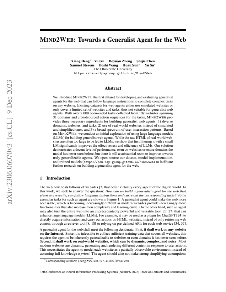 First page