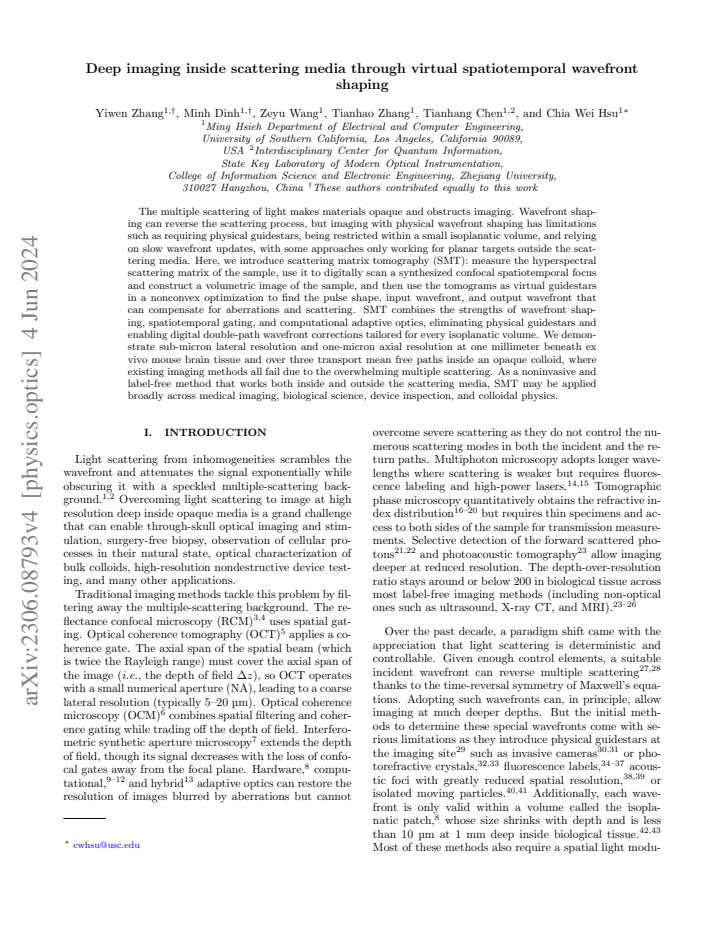 First page