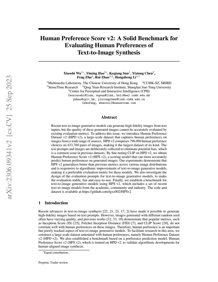 First page