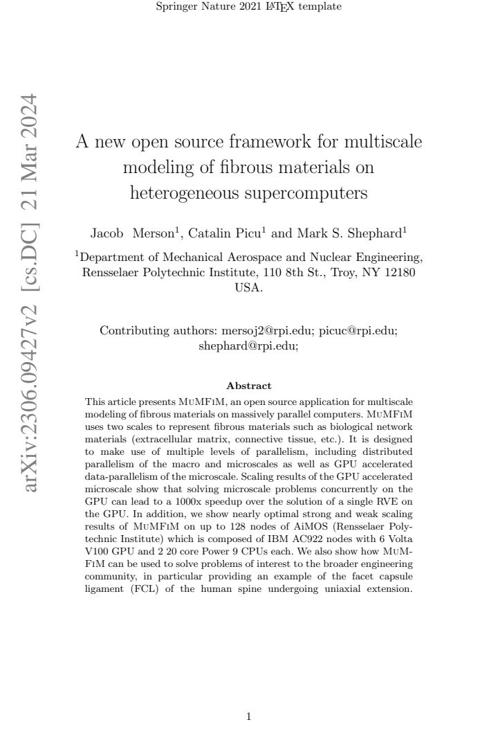 First page