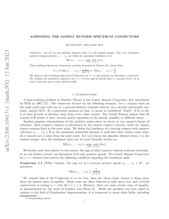 First page