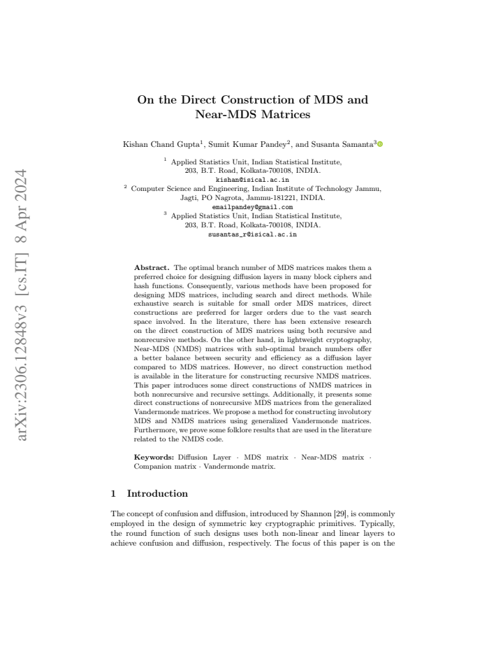 First page