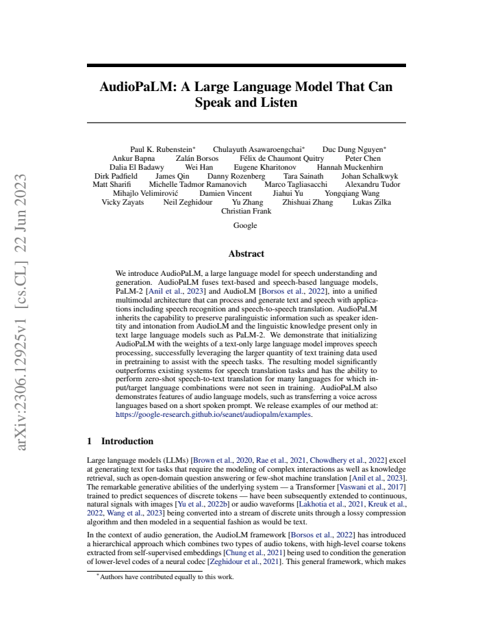 First page