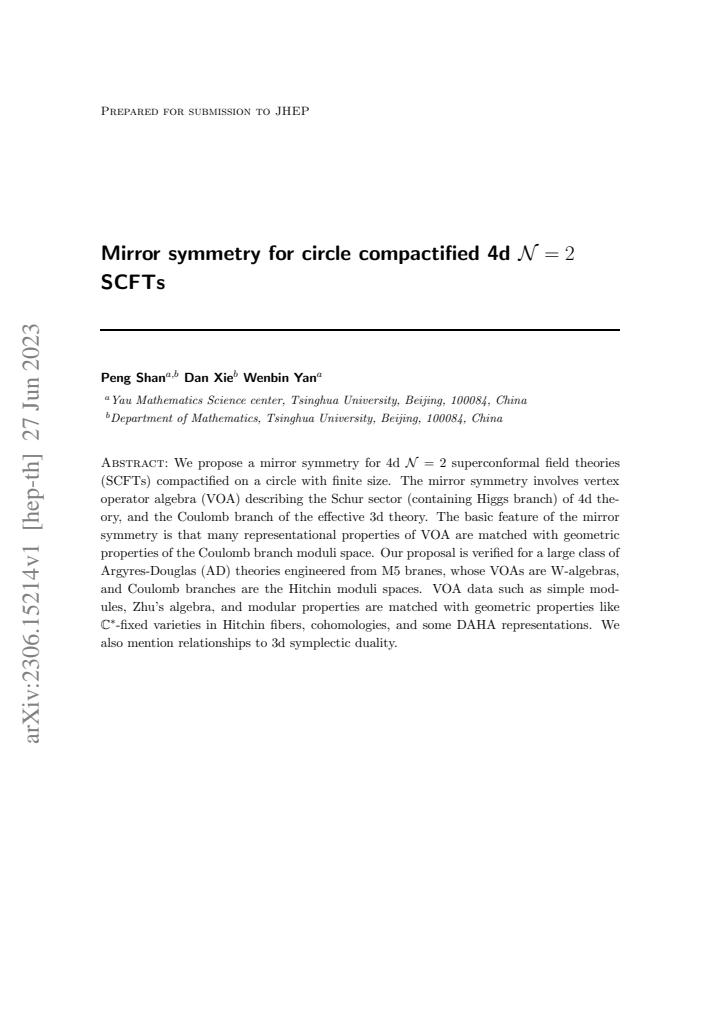 First page
