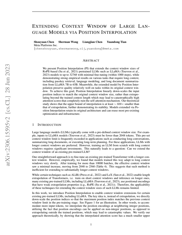 First page
