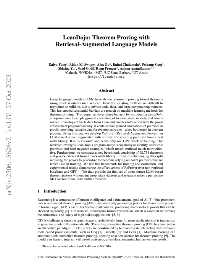 First page