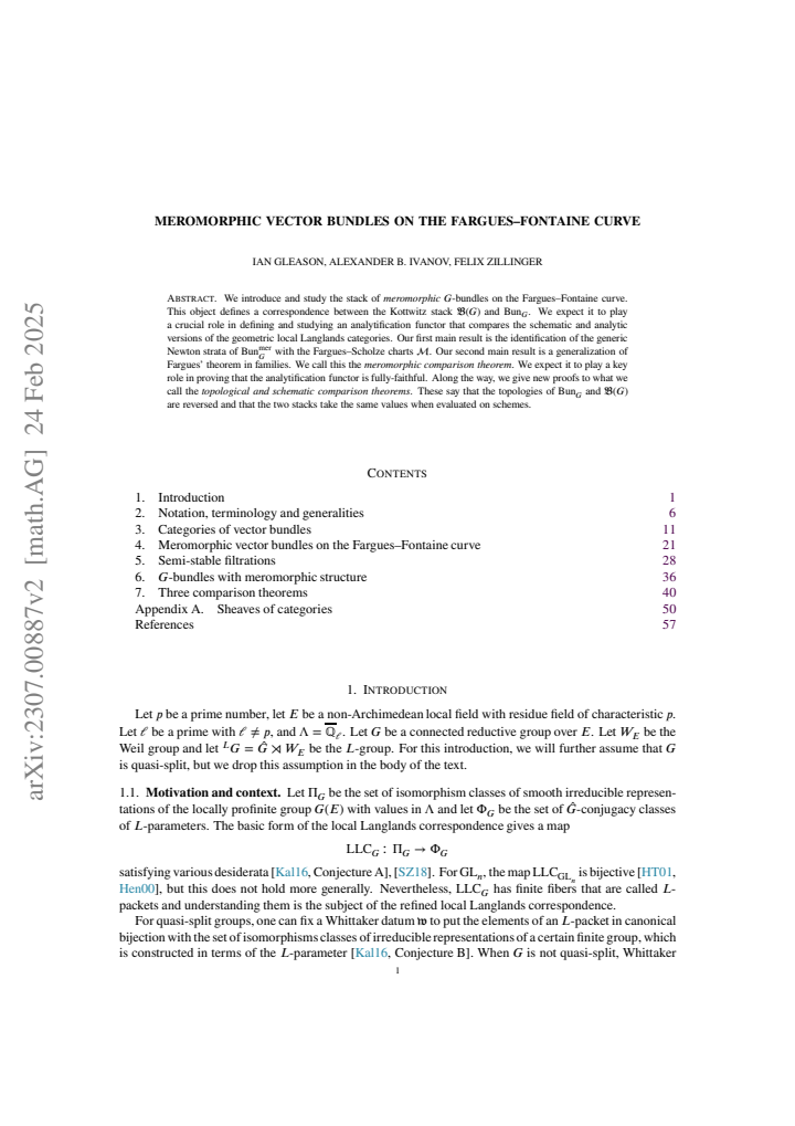 First page