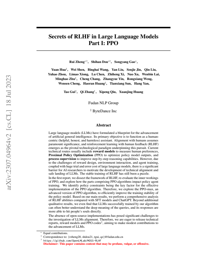 First page