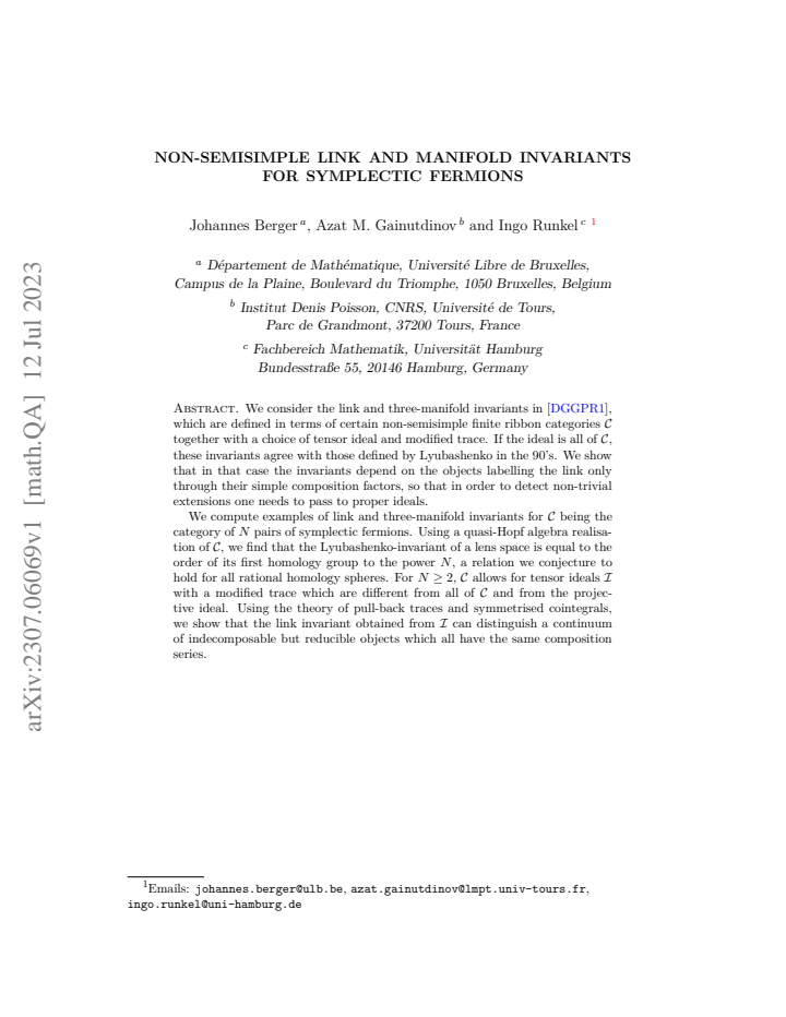 First page