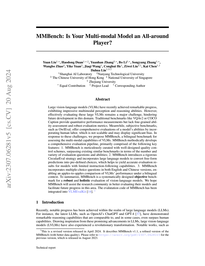 First page