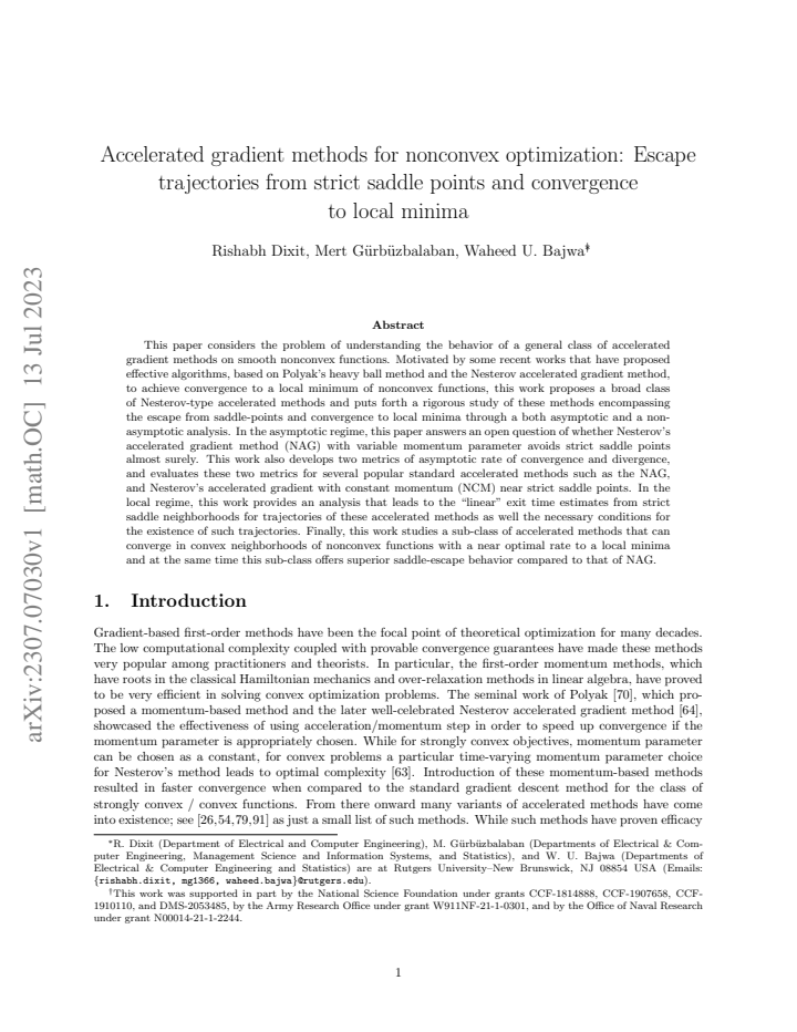 First page