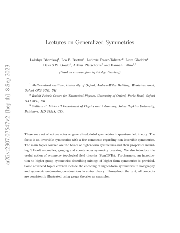 First page