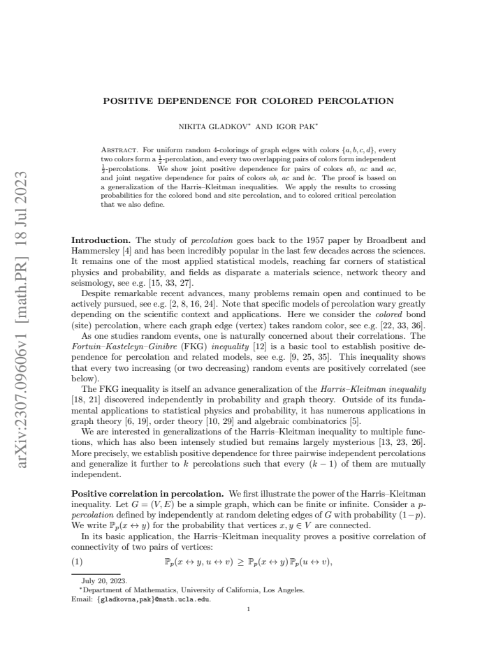 First page
