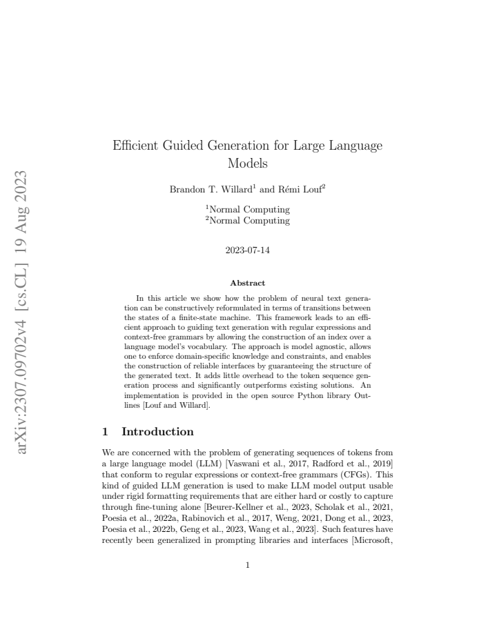 First page