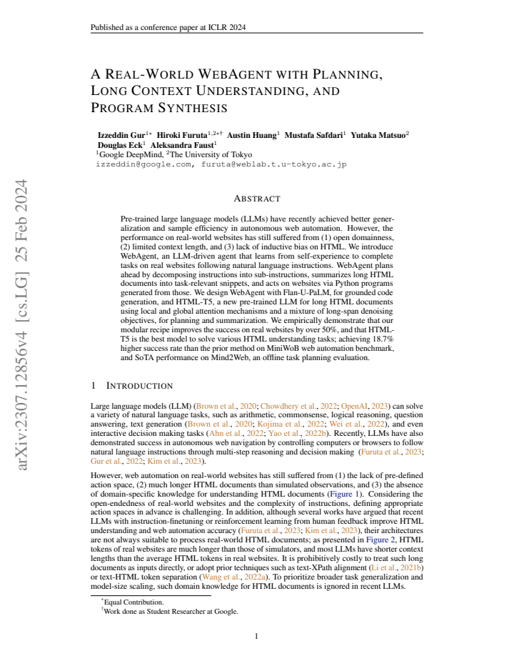 First page