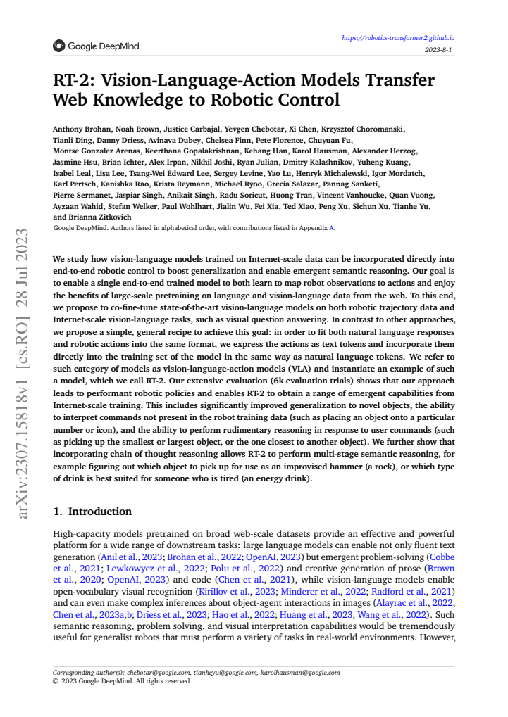 First page