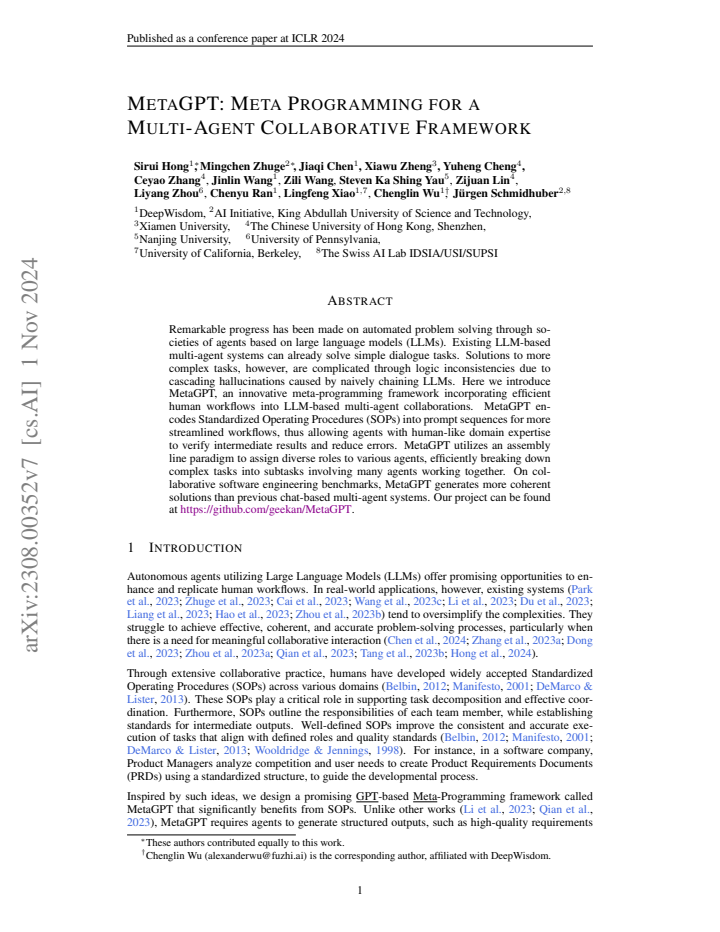 First page
