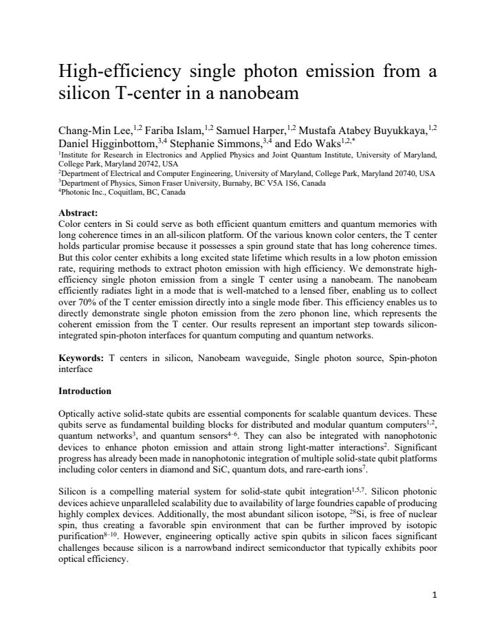 First page