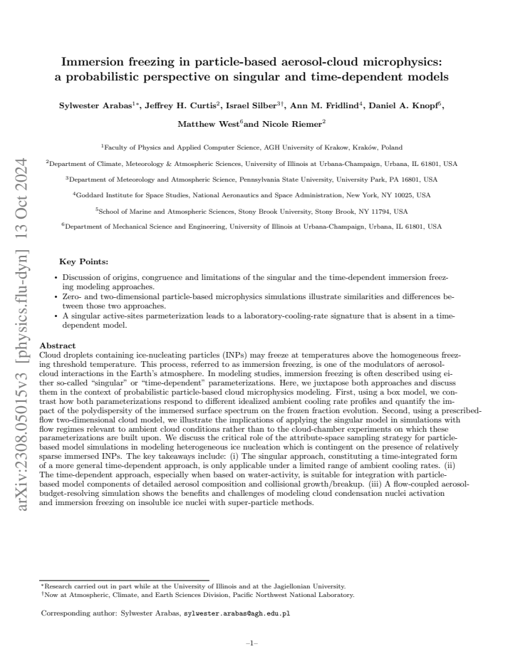 First page