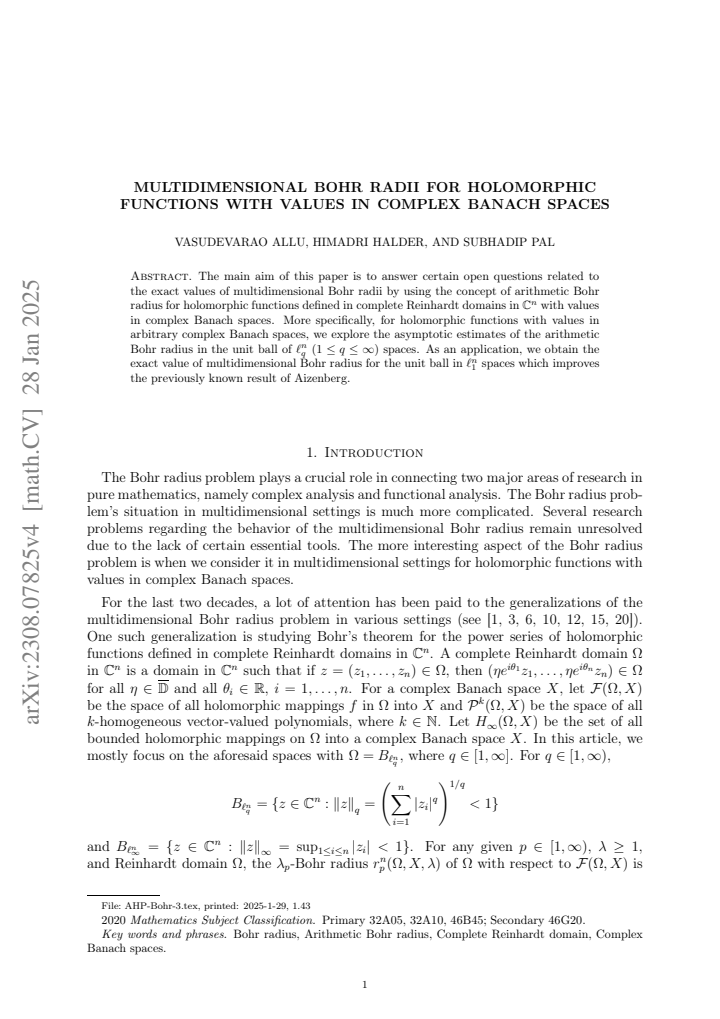 First page
