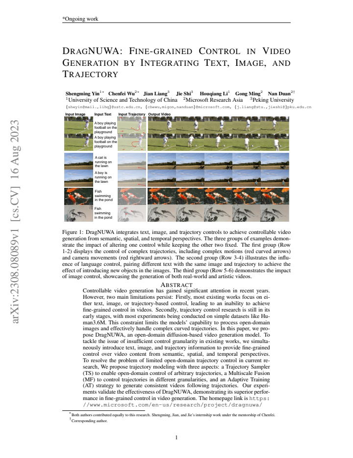 First page