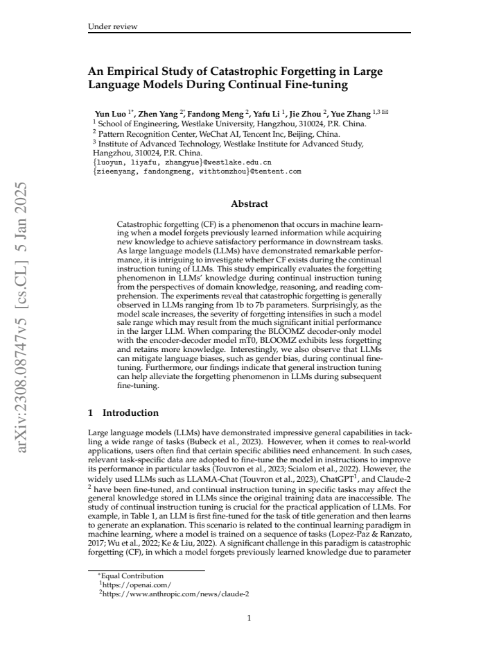 First page
