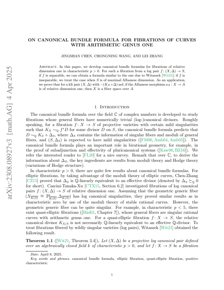 First page