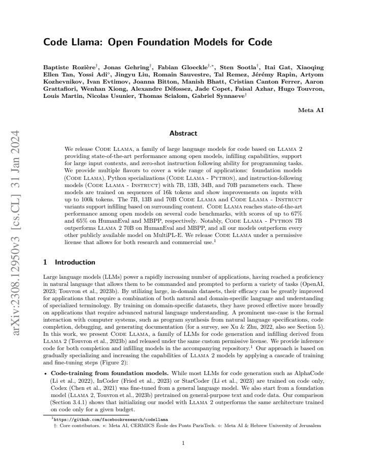 First page