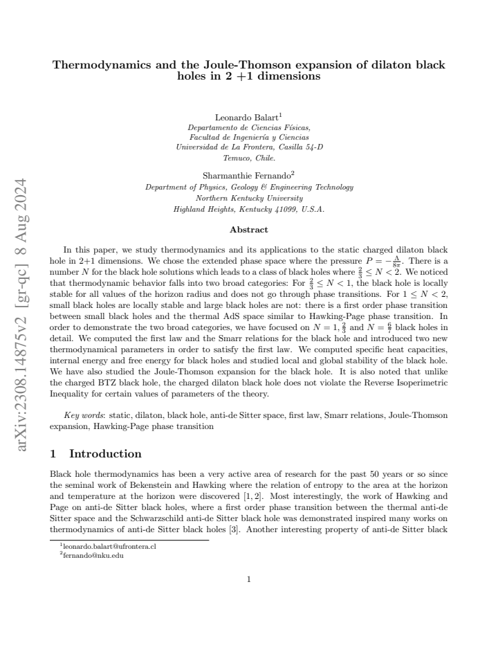 First page