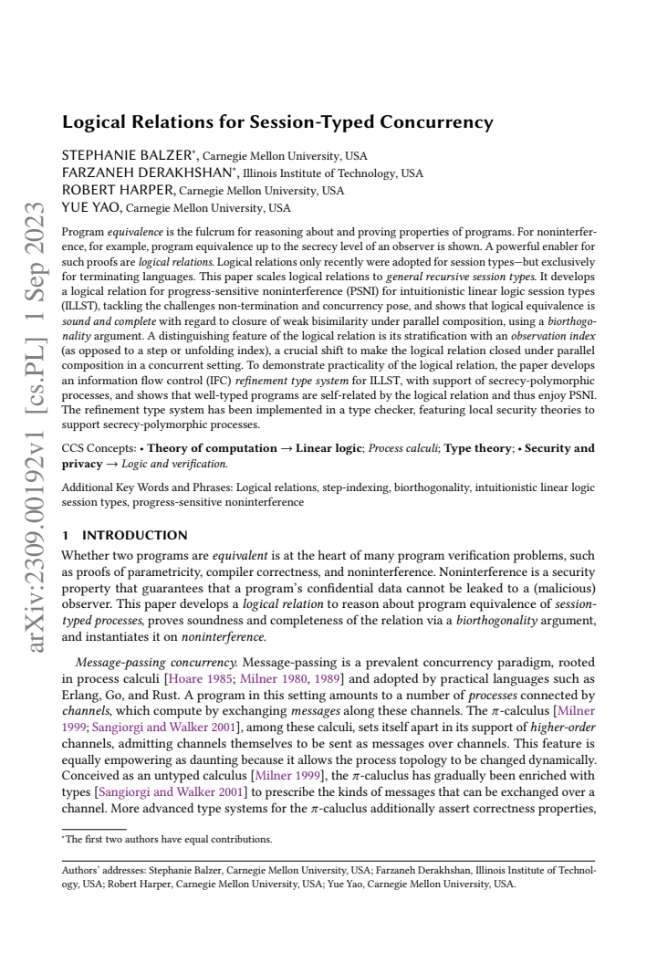 First page