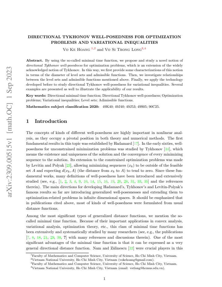 First page