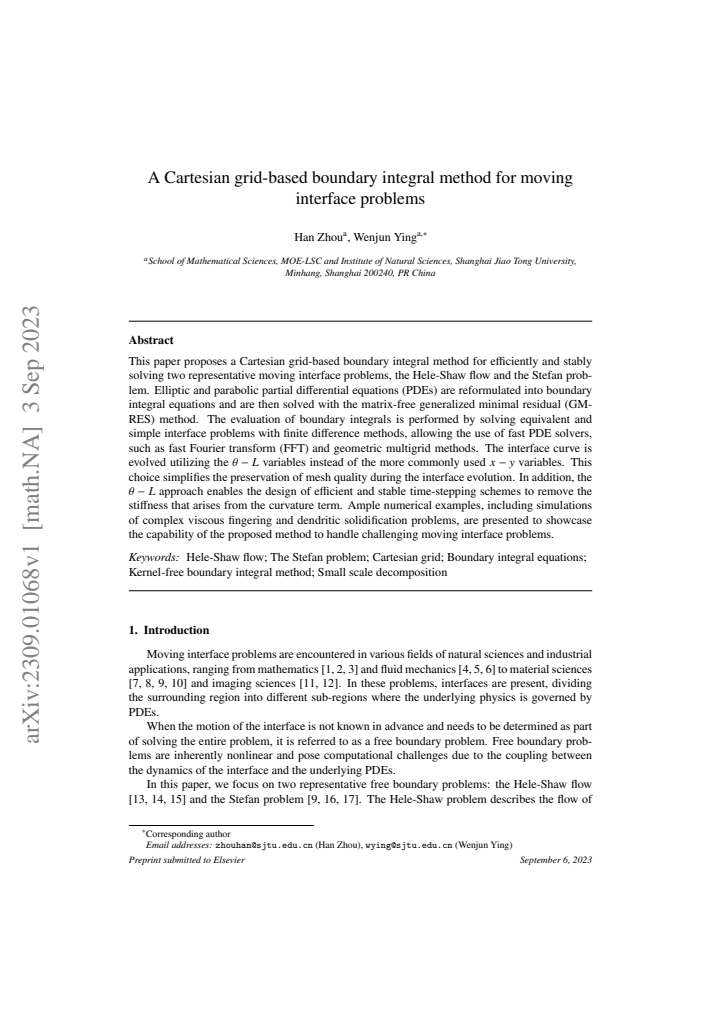 First page