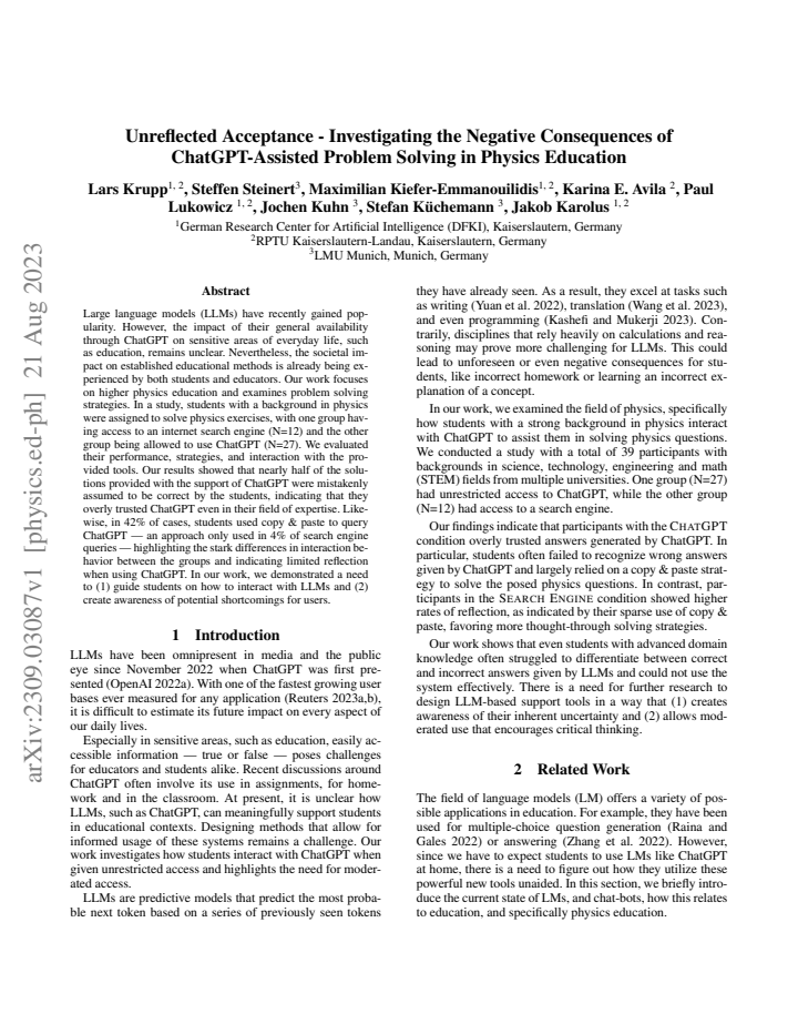 First page