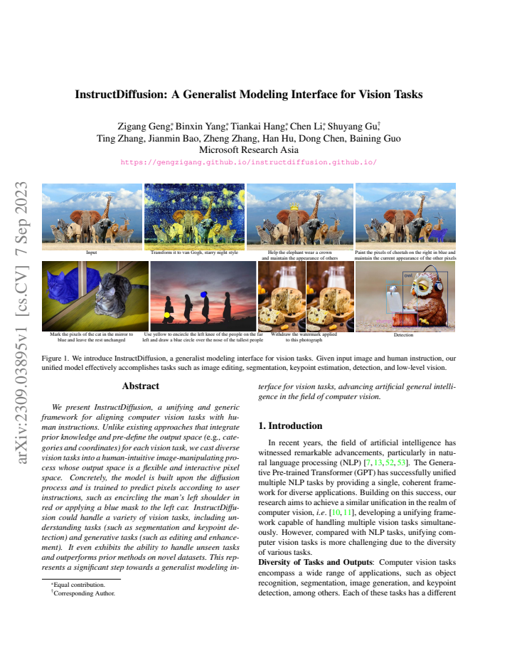 First page