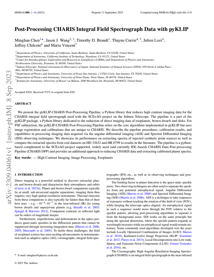 First page