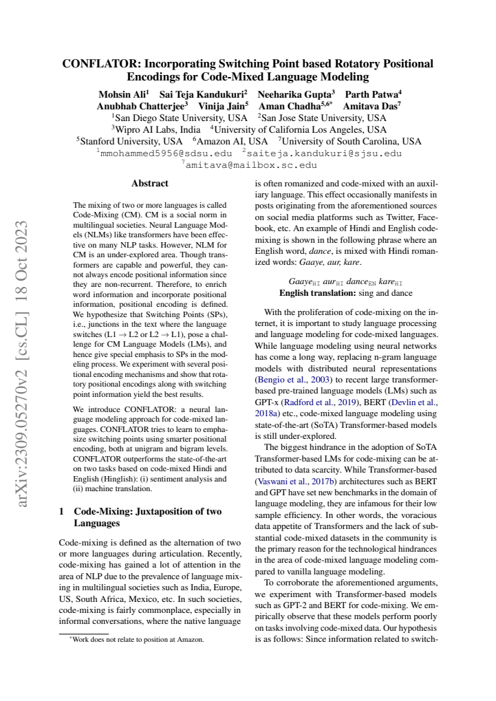 First page