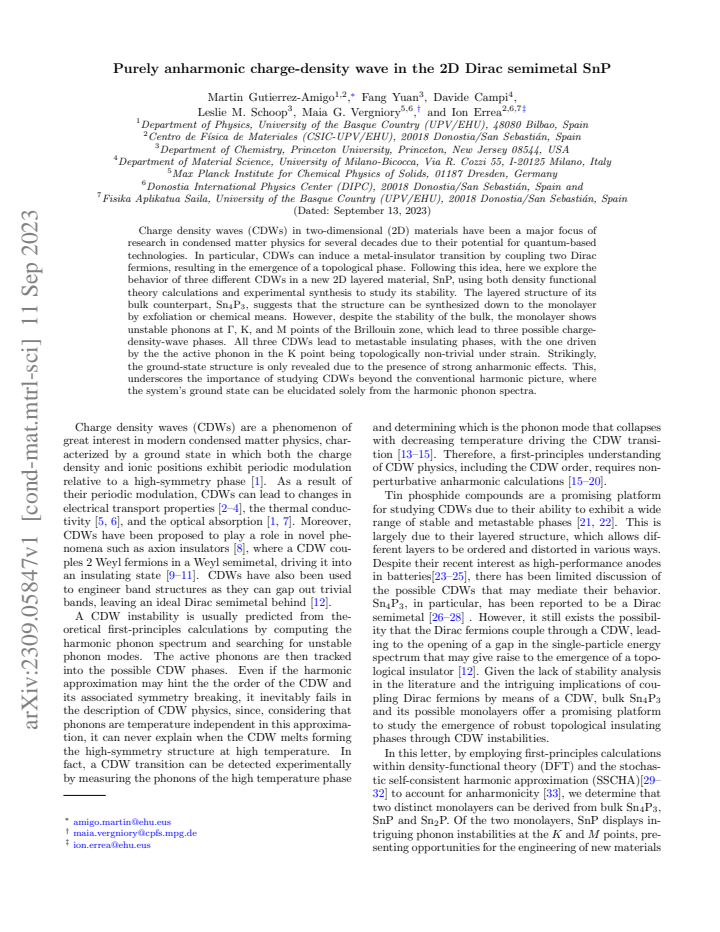 First page