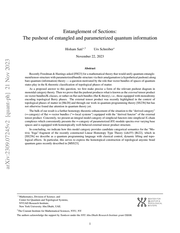 First page