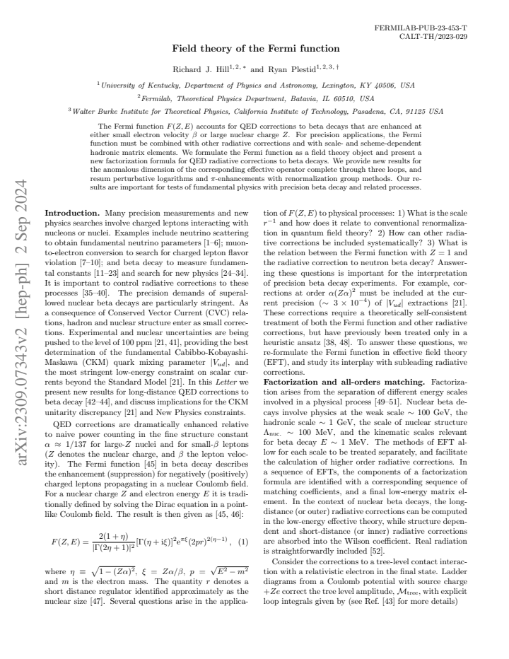 First page