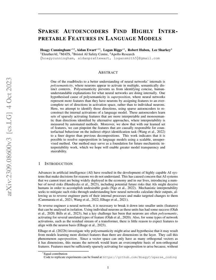 First page