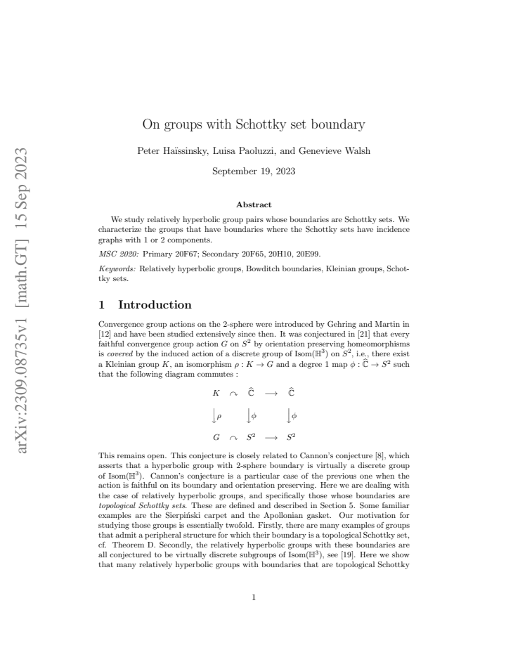 First page