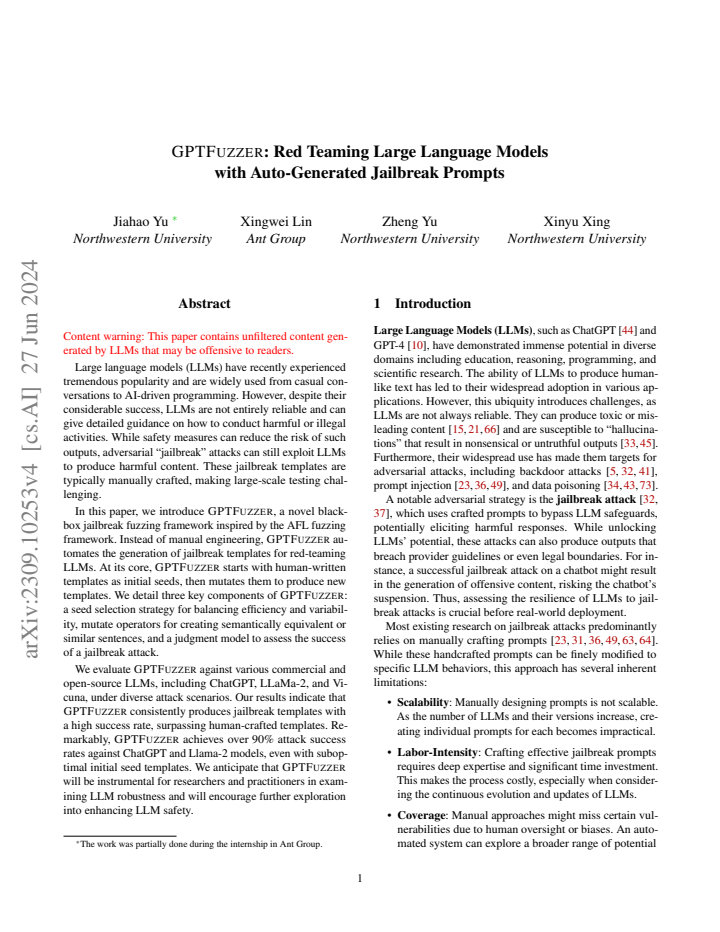 First page