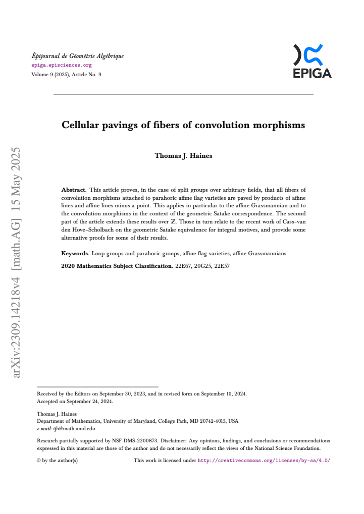 First page
